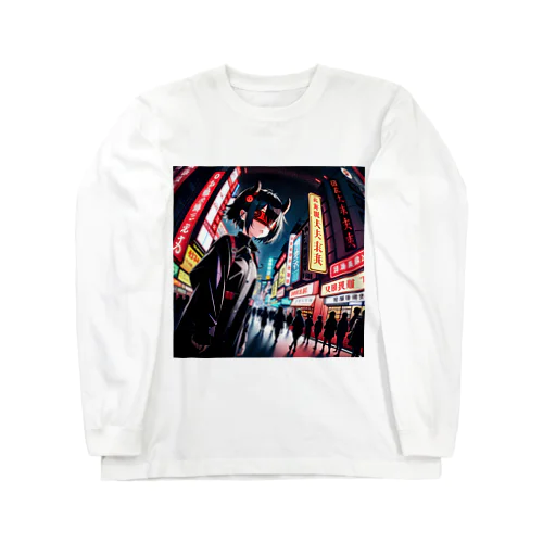 目隠し鬼娘 Long Sleeve T-Shirt