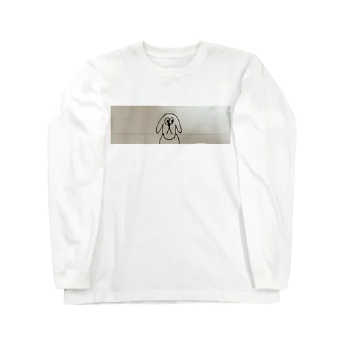 罫線わんこ Long Sleeve T-Shirt