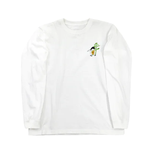 ペンギンとヒマワリ Long Sleeve T-Shirt