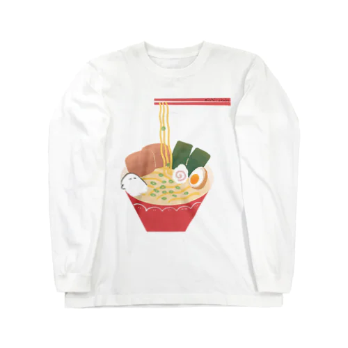 おいしいおばけ（ラーメン） ロングスリーブTシャツ