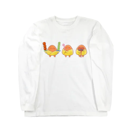 お弁当ピックとオムすび Long Sleeve T-Shirt