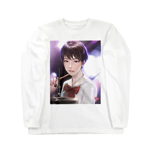 ドラム少女 Long Sleeve T-Shirt