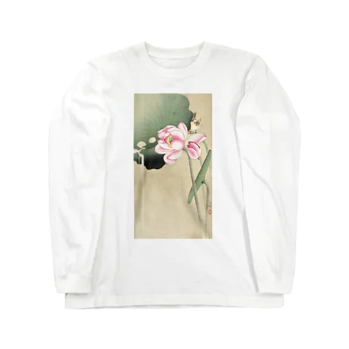 小原古邨　蓮と雀　Ohara Koson / Songbird and Lotus Long Sleeve T-Shirt