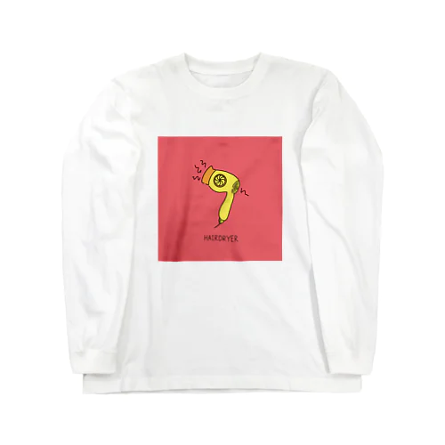 HAIR DRYER_RED Long Sleeve T-Shirt