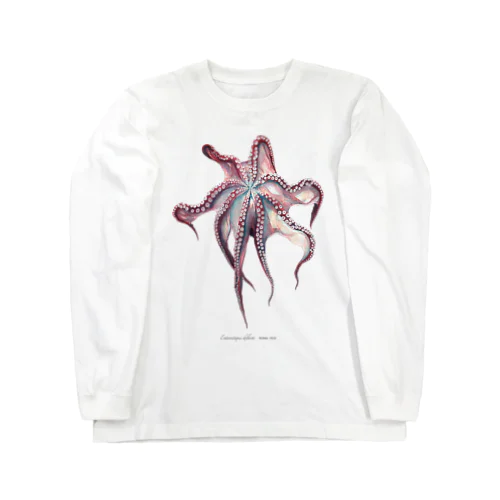 ミズダコ　Enteroctopus dofleini ロングスリーブTシャツ