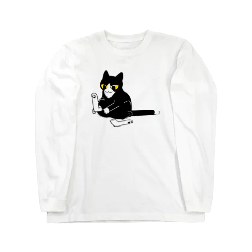 くつした猫 ロングスリーブTシャツ