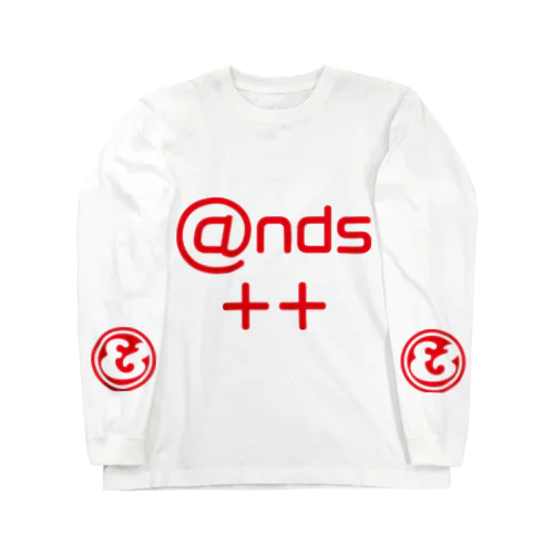 ands++（赤文字） ロングスリーブTシャツ