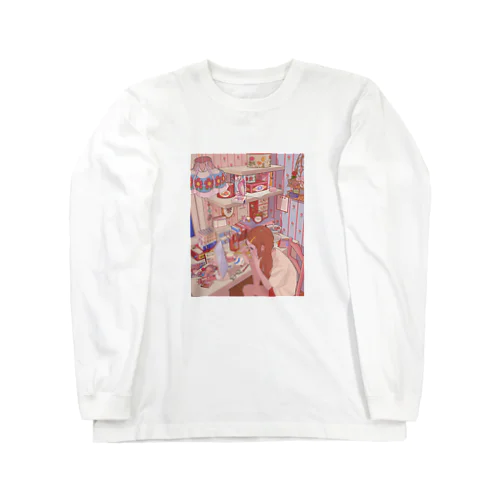 メイクする可愛いJK Long Sleeve T-Shirt