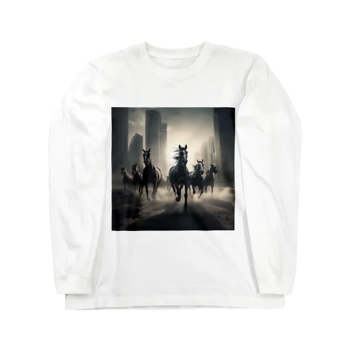 競馬　未来都市 Long Sleeve T-Shirt