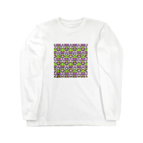 泥試合ダンスバトル模様 Long Sleeve T-Shirt