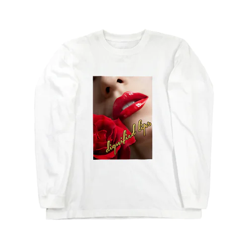 美女の口唇に薔薇 Long Sleeve T-Shirt