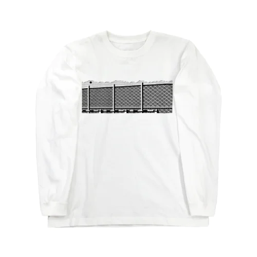 モノクロ工事現場 Long Sleeve T-Shirt