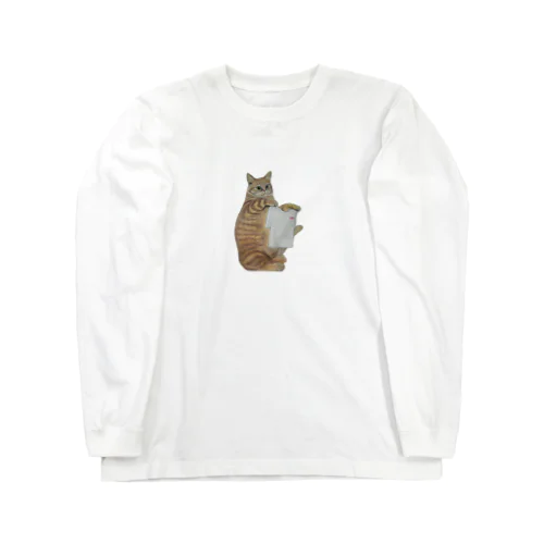 お洗濯にゃんこ Long Sleeve T-Shirt