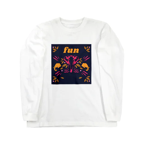 エスニックエレファント　fun Long Sleeve T-Shirt