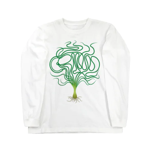 ミズクサT→クリナム アクアティカナローリーフ Long Sleeve T-Shirt