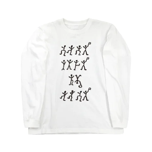 踊る人形（コナン・ドイル）「シャーロック・ホームズ」より・海外文学・文豪 Long Sleeve T-Shirt