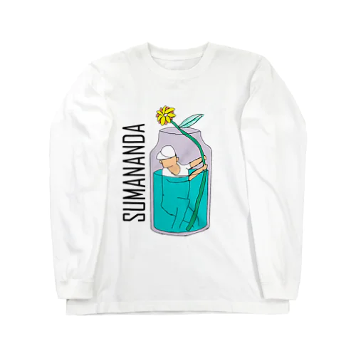 SUMANANDA公式　a left-handed batter in the flower vase ロングスリーブTシャツ