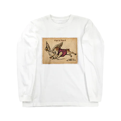 ブルちゃんとガチョウ♪ Long Sleeve T-Shirt