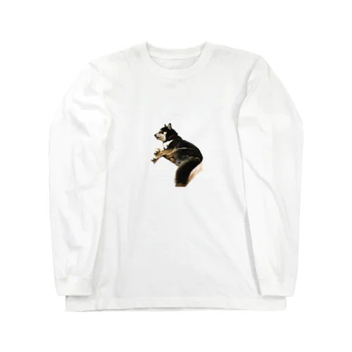 黒柴犬　ジョシーバ　癒し Long Sleeve T-Shirt