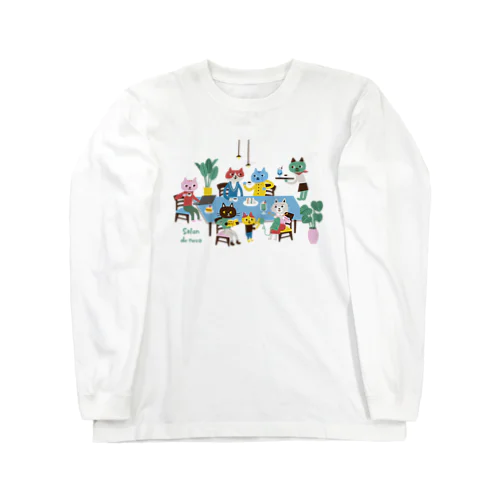 猫民salon de Nekoバージョン　【保護猫寄付220円】 Long Sleeve T-Shirt