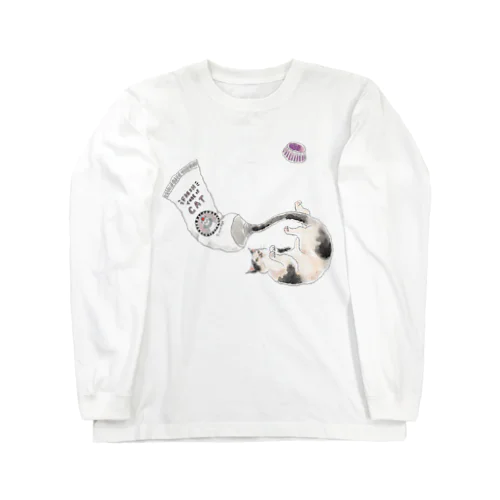 にょろにょろ猫チューブ Long Sleeve T-Shirt