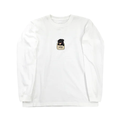 ほしい衝動が止まらない！黒パグポケットグッズ Long Sleeve T-Shirt