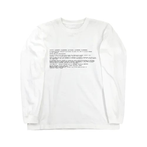 BSOD(Blue Screen of Death) Long Sleeve T-Shirt