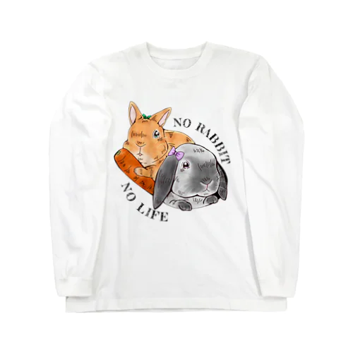 NO RABBIT NO LIFE no.3 ロングスリーブTシャツ