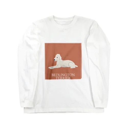 My favirite terriers drom A to Z　~B~ BEDLINGTON TERRIER ロングスリーブTシャツ