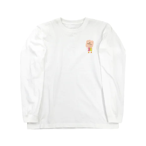”SQUARE PIG“ ロゴ小 Long Sleeve T-Shirt