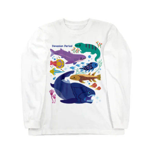 デボン紀の生き物たち Long Sleeve T-Shirt