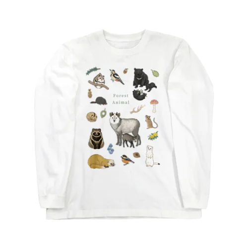 Forest Animal Long Sleeve T-Shirt