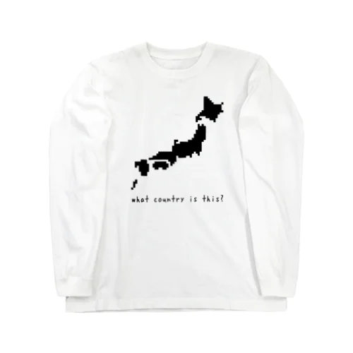 Japan map ロングスリーブTシャツ