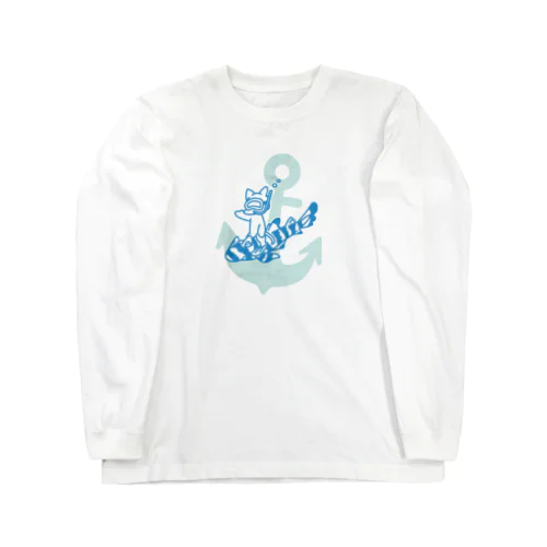 ネコザメとネコの海遊び Long Sleeve T-Shirt