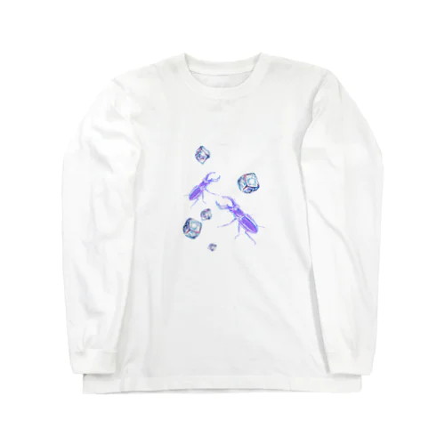 涼を堪能するクワガタさん Long Sleeve T-Shirt