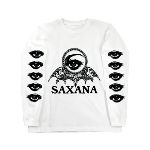 SAXANA_EYES_BK ロングスリーブTシャツ