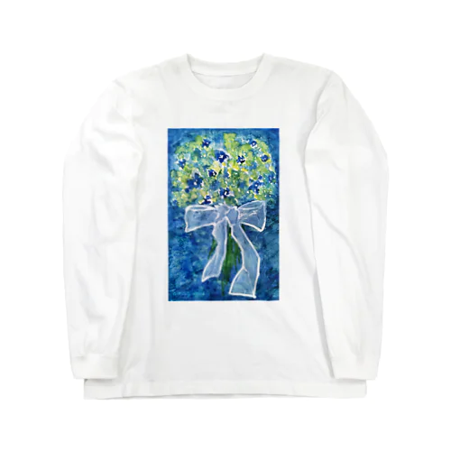 blue and yellow arrangement Long Sleeve T-Shirt