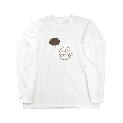 気づかいのできるネコ　てるてる坊主ver. Long Sleeve T-Shirt
