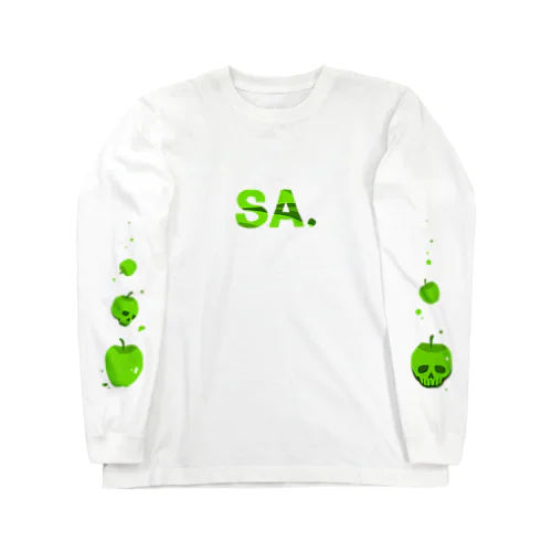 りんご　黄緑 Long Sleeve T-Shirt