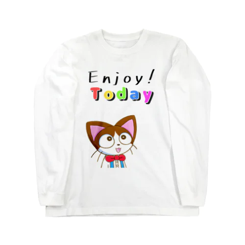 どこかのネコくんたちの猫田くん ロングスリーブTシャツ