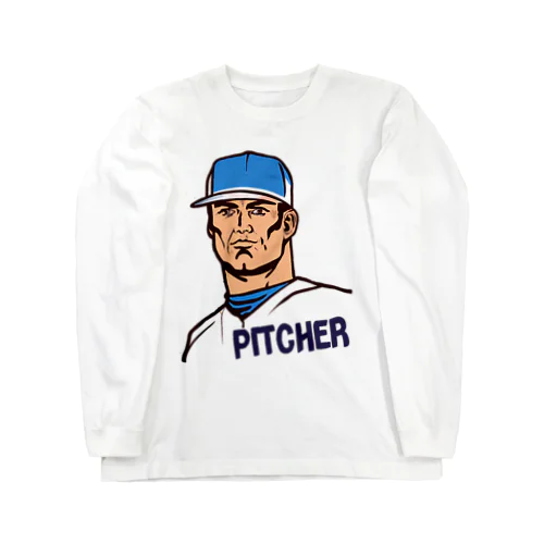 Pitcherくん01 ロングスリーブTシャツ