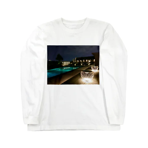 お洒落なプールサイド Long Sleeve T-Shirt