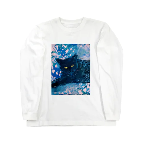 黒猫1 ロングスリーブTシャツ