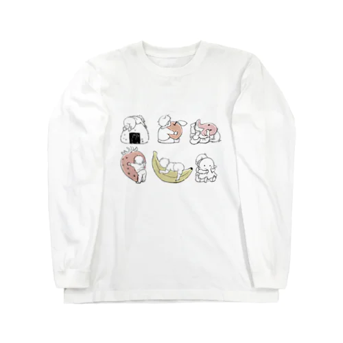 ハグする赤ちゃんまとめ(くすみカラー) Long Sleeve T-Shirt