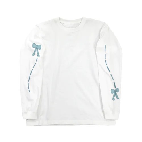 手縫い風りぼんTシャツ Long Sleeve T-Shirt