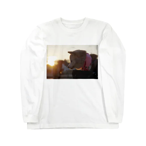 黄昏の柴犬ゆき Long Sleeve T-Shirt