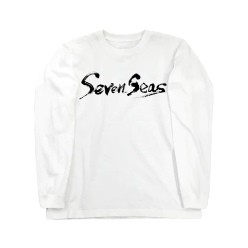 Seven Seas 文字ロゴ（黒文字） Long Sleeve T-Shirt