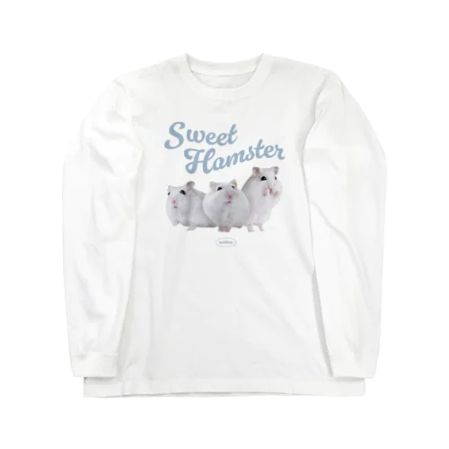 Sweet Hamster... ブルーグレー Long Sleeve T-Shirt