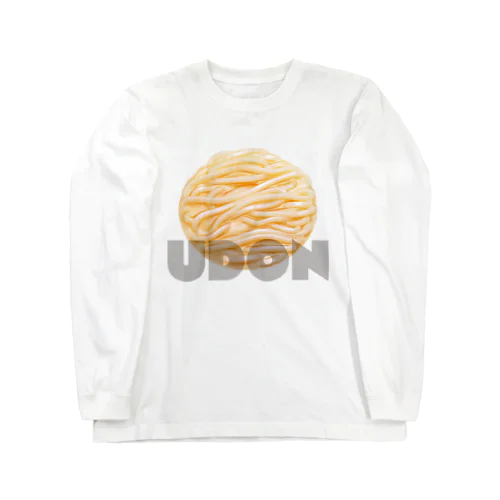 素うどん（UDON） ロングスリーブTシャツ