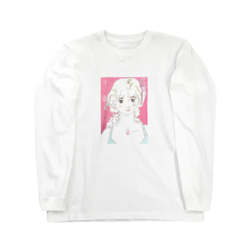 薔薇色の木子ちゃん ロングスリーブTシャツ